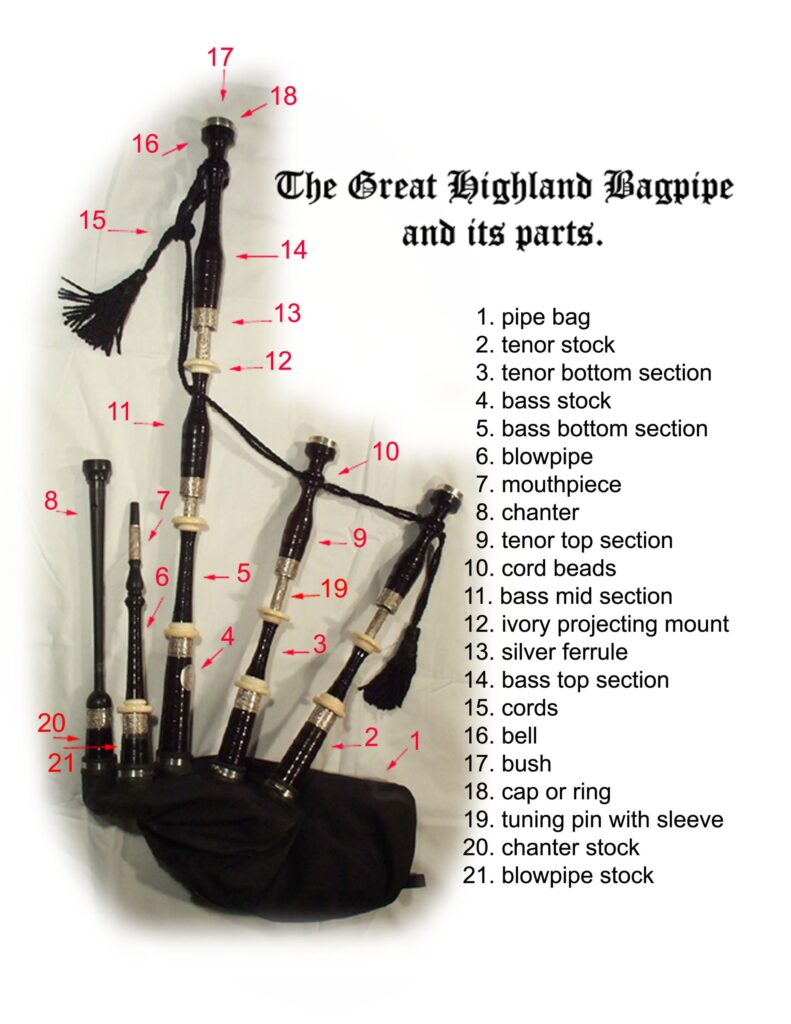 Bagpipe Anatomy Passion Piper